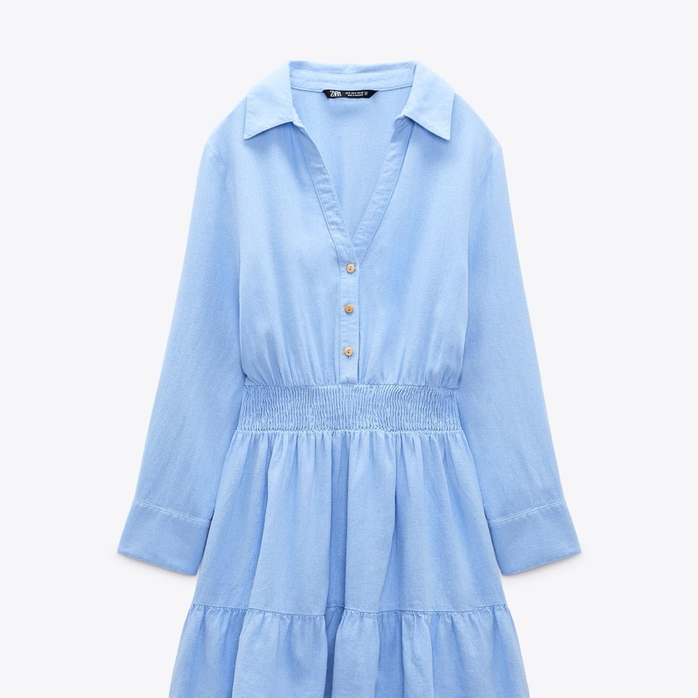 Zara Light Blue Mini Dress